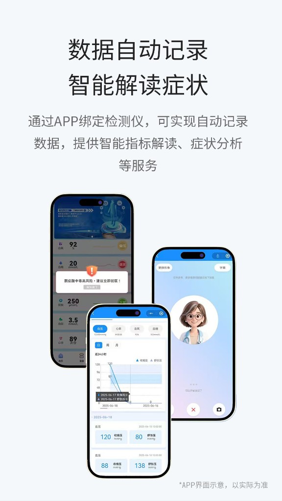 数据自动记录 智能解读症状